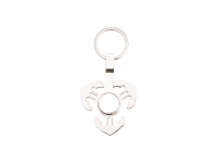 Sublimation Fidget Spinner Key Ring (Anchor, Silver)