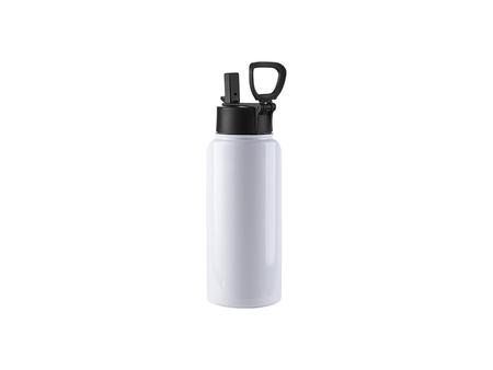 Garrafa de Água Inox com Bocal e Asa Rotatória 32oz/950ml (Branco)