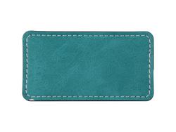 Sublimation PU Leather Badge Name Tag (Green, Big Rectangle)