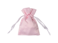 Sublimation Pink Satin Drawstring Bag(9*14cm)