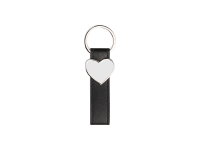 Sublimation Strip PU Key Chain(Heart)