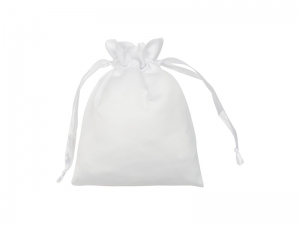 Sublimation White Satin Drawstring Bag(15*19cm)