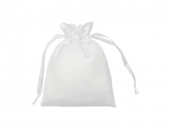 Sublimation White Satin Drawstring Bag(15*19cm)