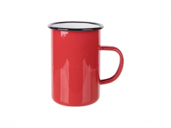 Sublimation 15oz/450ml Enamel Mug (Red) MOQ:2000pcs