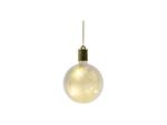 Sublimation 8cm RND Plastic Christmas Ball Ornament w/String(Clear w/ Warm light)