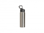 Sublimation 30oz/900ml Stainless Steel Water Bottle w/ Black Straw Lid(Silver, Single Wall)