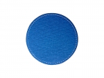 PU Leather Round Mug Coaster (Φ9.5cm,Blue)