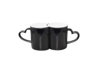 Sublimation 11oz Couple Changing Color Mugs(Black)