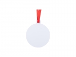 Sublimation Blank Metal Christmas Ball Ornament (6.8*7.6cm)