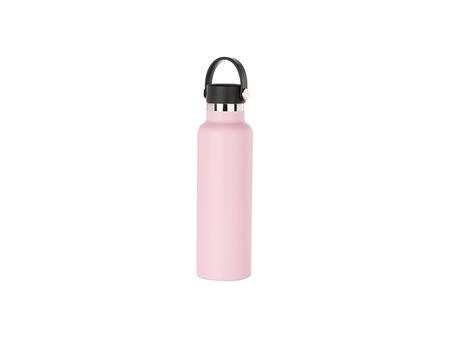 600ml/20oz Powder Coated Stainless Steel Bottle (Pink)