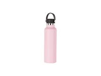 600ml/20oz Powder Coated Stainless Steel Bottle (Pink)