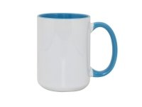 Sublimation 15oz Inner Rim Color - Light Blue