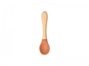 Bamboo Baby Bowl Spoon(Orange)