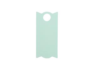Engraving Blanks Rectangle Silicone Name Tag for 30oz Stanley Tumbler (3.3*7.3*0.3cm,Mint Green)