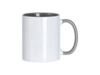 Sublimation 11oz Inner/Handle Color Mug - Gray