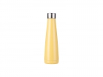 Sublimation 14oz/420ml Stainless Steel Pyramid Shaped Bottle (Yellow)