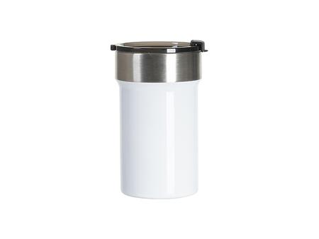 Tumbler Travel Acero Inoxidable 13oz/400ml con Tapa de Clic (Blanco)