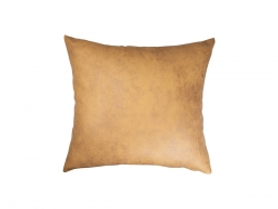 Sublimation Leathaire Pillow Cover (40*40cm, Dark Yellow)