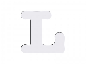 Sublimation HB Letters -L (10*10cm)