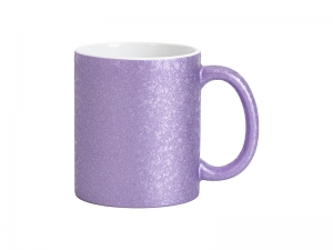 Sublimation Blanks 11oz Crackle Finish Ceramic Mug(Purple)