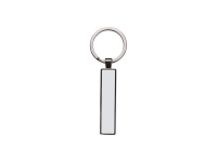 Sublimation Blanks Double Sided Aluminium insert Key Chain 1.3x6.3cm-Black