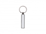 Sublimation Blanks Double Sided Aluminium insert Key Chain 1.3x6.3cm-Black