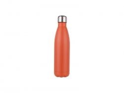 Engraving Blanks 17oz/500ml Stainless Steel Cola Bottle(Matt Orange)