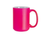 Sublimation Blanks 15oz Fluorescent Mug (Matt, Purple Red)