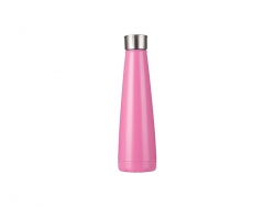 Garrafa Pirâmide Inox 14oz/420ml (Rosa)