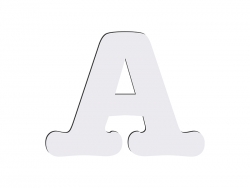 Sublimation HB Letters -A (10*10cm)