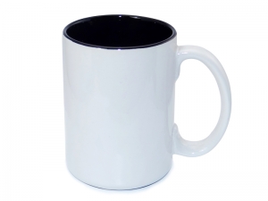 Taza Dos Colores 15oz (Negro）