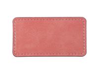 Sublimation PU Leather Badge Name Tag (Pink, Big Rectangle)