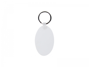 Sublimation Plastic Keyring (Oval, 4*6.3cm)