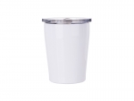 Sublimation 8oz/240ml Stainless Steel Milk Mug w/ Plastic Lid (White)