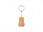 Engraving Blanks Cork Keychain w/ Magnet(Round Bottle Shape)