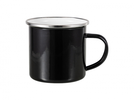 Sublimation 12oz Enamel Mug (Black)