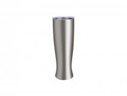 Sublimation 25oz/750ml Vase Shaped Pilsner Style Beer Tumbler (Silver)