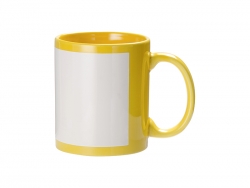 Caneca Cor Total com Caixa Rectangular Branca 11oz (Amarelo)
