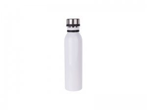 Sublimation 20oz/600ml Stainless Steel Flask w/ Portable Lid (White)