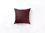 Engraving Leather Pillow Cover(Dark Maroon W/ Black, 40*40cm)