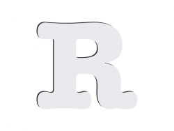 Letras HB sublimação -R (10*10cm)
