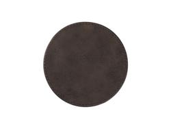 Engraving Blanks Round Leather Mug Coaster(Brown W/ Black, φ10cm)