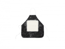 Sublimation Blanks Black Bleached Starry Linen Apron