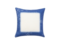 Sublimation Blanks Blue Bleached Starry Linen Pillow Cover