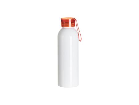 Botella Slim Deportiva Aluminio Blanca 25oz/750ml con Tapa Roja