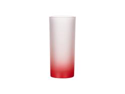 Vaso Cristal 10oz (Color Degradado Rojo)