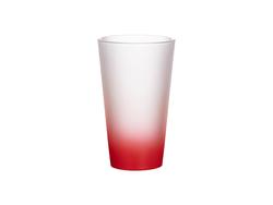 Vaso Cristal 17oz (Color Degradado Rojo)