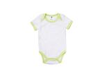 Baby Onesie Short Sleeve M(Green Edge,3-6M)