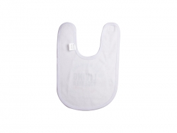 Sublimation Fleece Baby Bib (White, 23*33cm)