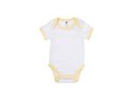 Baby Onesie Short Sleeve S(Yellow Edge,0-3M)